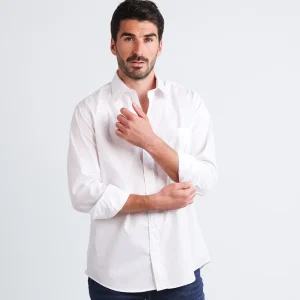 Chemise homme  classique en coton blanc