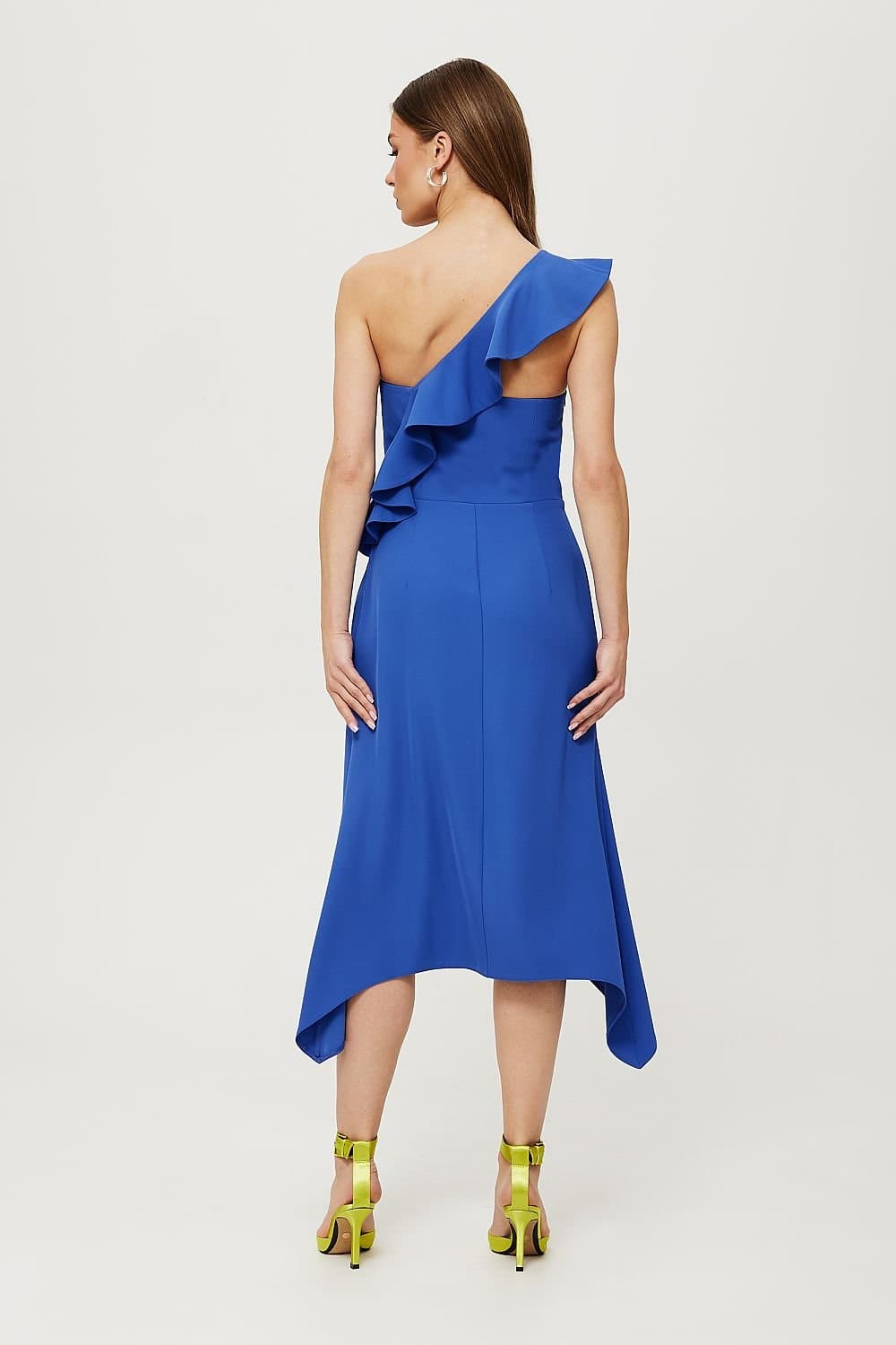 Robe asymétrique bleue