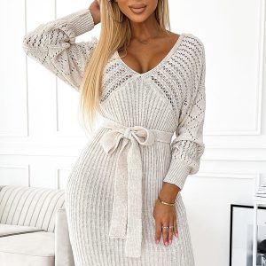 Robe en tricot pour femme