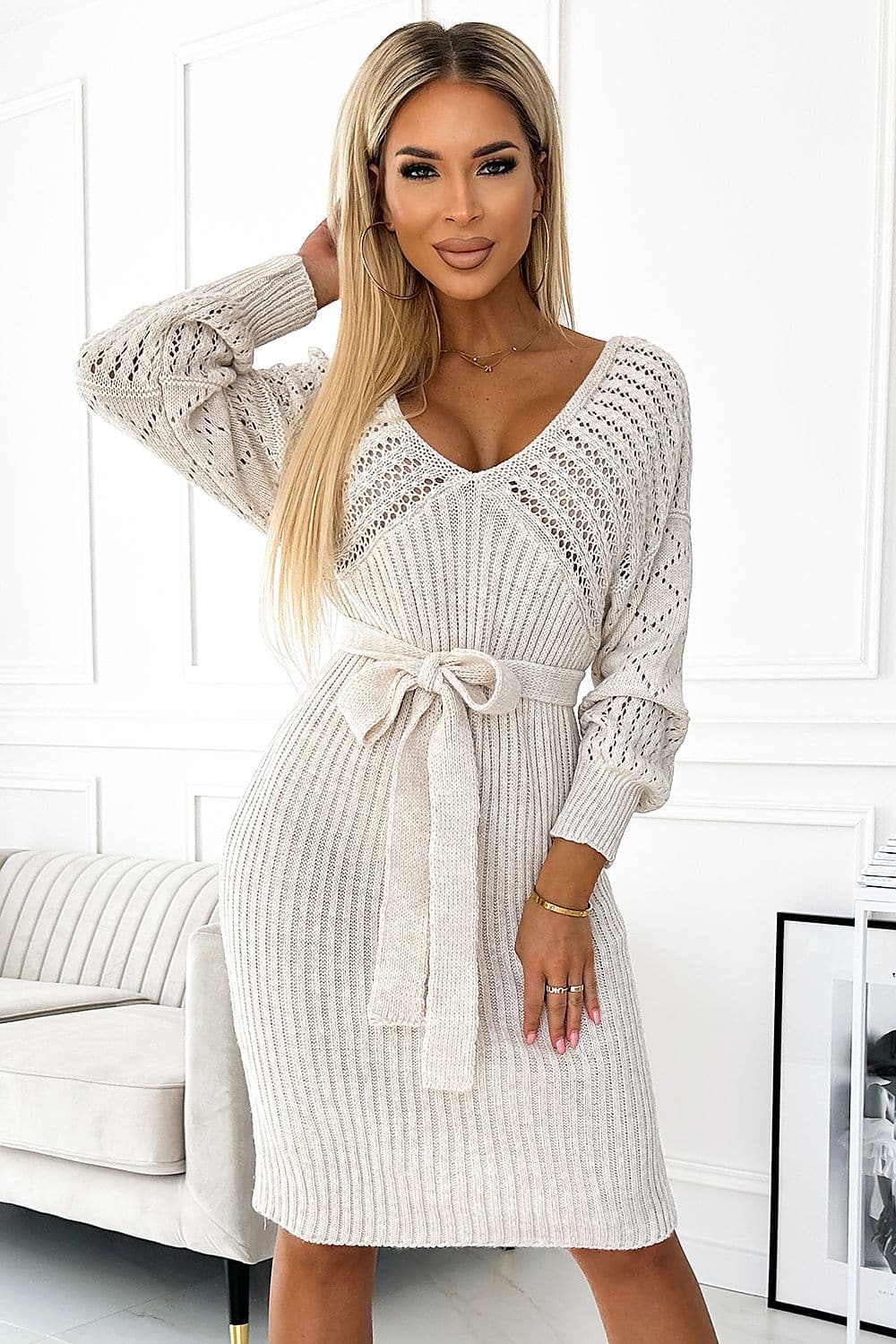 Robe en tricot pour femme