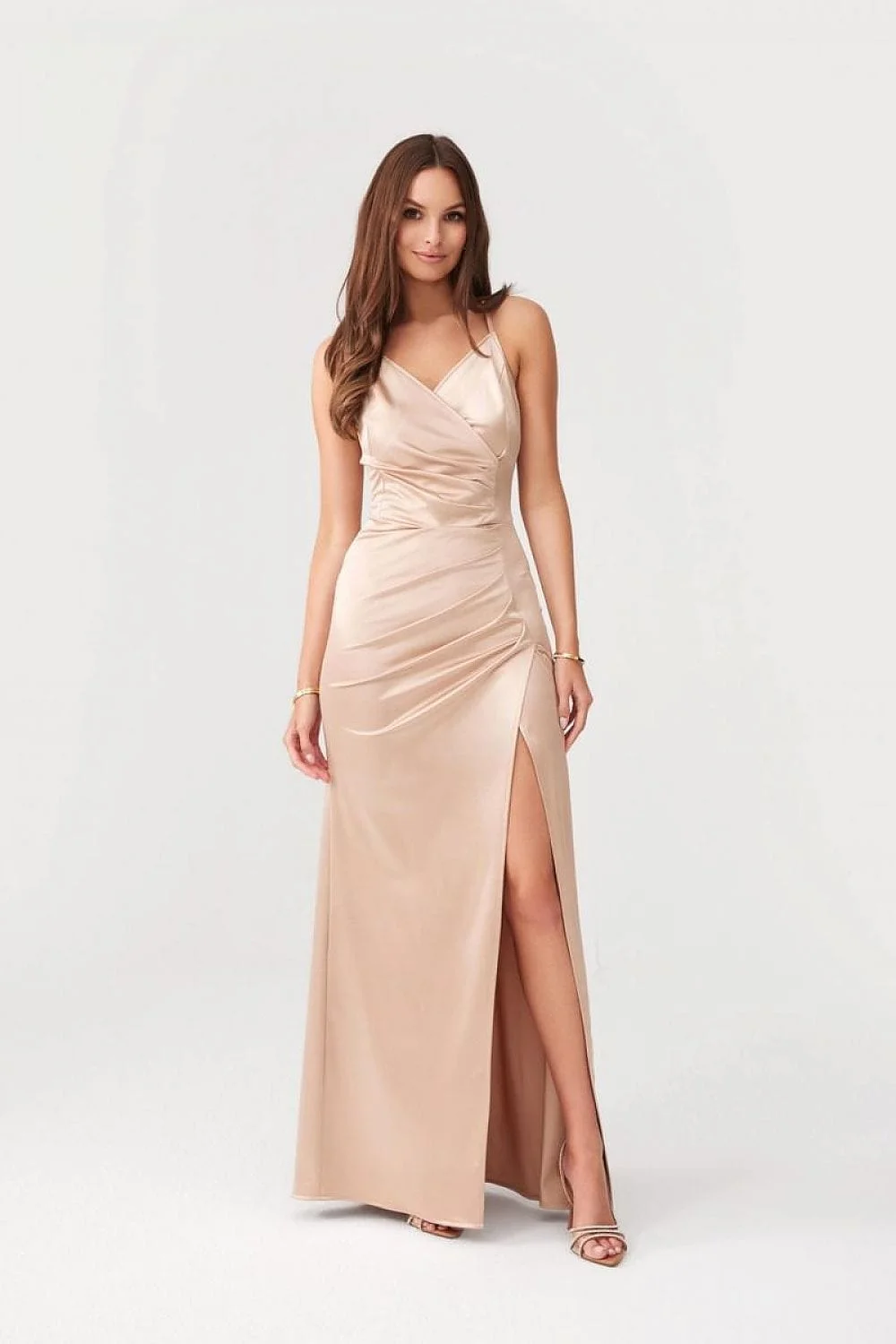 Robe chic longue champagne